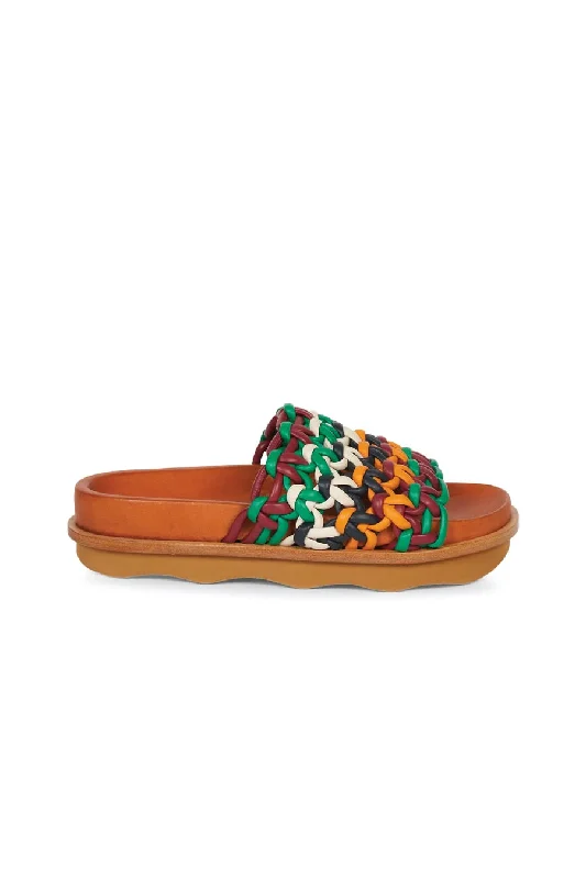 Men's Jeans with an Elastic Waistband for Ultimate ComfortChloé Wavy Leather Slides - Multicolour Brown Men's Jeans with an Elastic Waistband for Ultimate ComfortChloé Wavy Leather Slides - Multicolour Brown