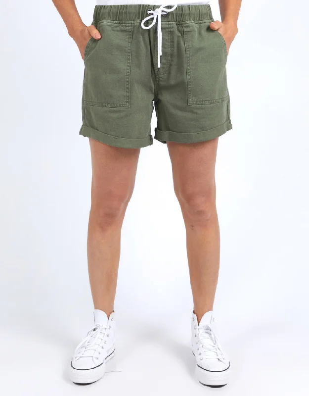 Men's Colored Jeans in Burgundy for a Bold and Fashion - Forward LookEmma Relaxed Denim Short - Four Leaf Clover