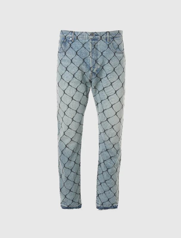 Men's Jeans with a Zip - Off Lower Leg for Convertible StyleCAGE 5001 DENIM