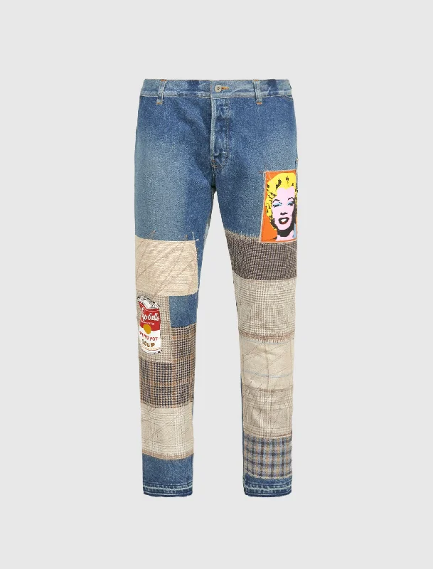 Men's Straight Leg Raw Denim Jeans for a Minimalist and Durable OptionPANTS