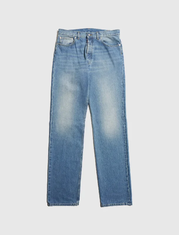 Men's Jeans with a Zip - Off Lower Leg for Convertible Style5 POCKET PANTS