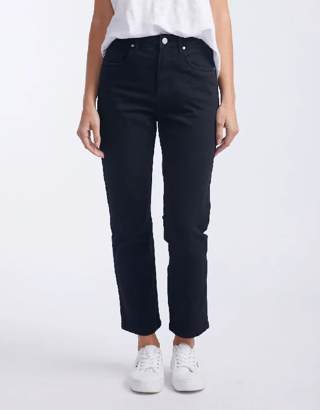 Men's Straight Leg Raw Denim Jeans for a Minimalist and Durable OptionNoelle Straight Leg Jean - Washed Black Men's Straight Leg Raw Denim Jeans for a Minimalist and Durable OptionNoelle Straight Leg Jean - Washed Black