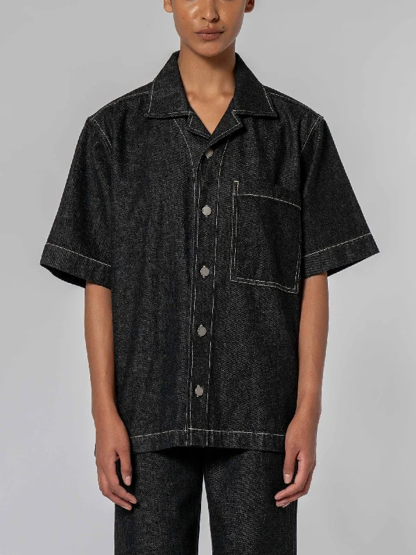 Men's Distressed Jeans with Patches for a Retro and DIY - Inspired AppearancePriya Shirt Asphalt Men's Distressed Jeans with Patches for a Retro and DIY - Inspired AppearancePriya Shirt Asphalt