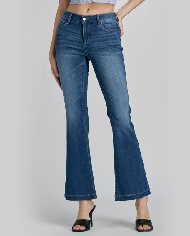Women's long - length casual pants Straight - leg women jeans with a classic and timeless appeal Cello Mid Rise Flare Jeans Women's long - length casual pants Straight - leg women jeans with a classic and timeless appeal Cello Mid Rise Flare Jeans