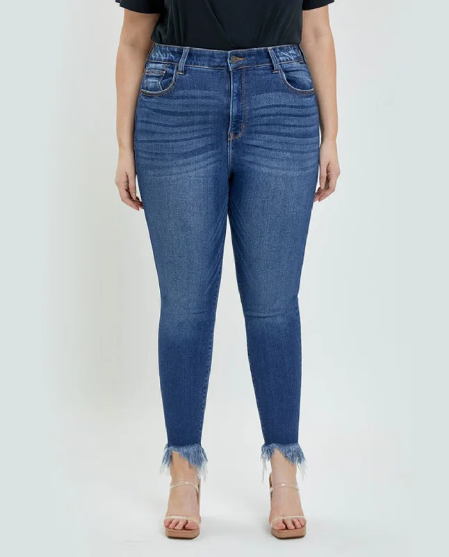 Women's petite - fit skinny pants High - waisted women jeans for a flattering silhouette Cello PLUS High Rise Ankle Skinny Jeans Women's petite - fit skinny pants High - waisted women jeans for a flattering silhouette Cello PLUS High Rise Ankle Skinny Jeans