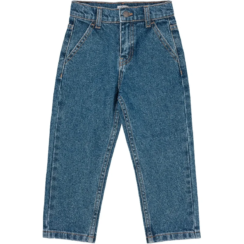 Women's button - fly jeans pants Wide - leg women jeans for a modern and relaxed vibe Copenhagen Colors Indigo Blue Washed Organic Junior Jeans Regular Fit Women's button - fly jeans pants Wide - leg women jeans for a modern and relaxed vibe Copenhagen Colors Indigo Blue Washed Organic Junior Jeans Regular Fit