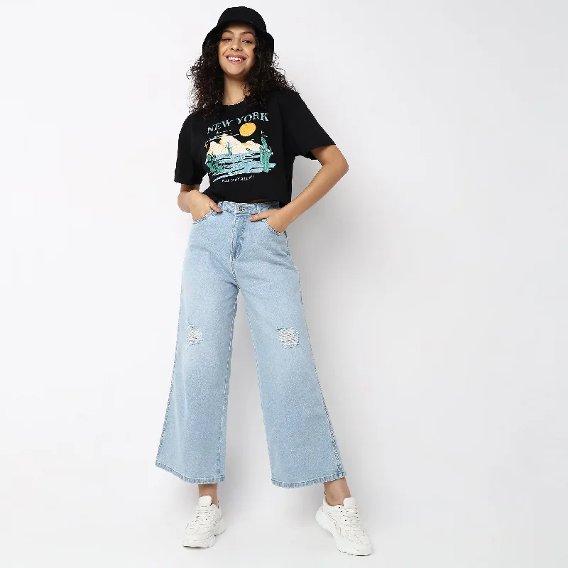 Women's pants for music festivals Ripped women jeans for a rebellious and fashion - forward style Flare Fit High Rise Jeans Women's pants for music festivals Ripped women jeans for a rebellious and fashion - forward style Flare Fit High Rise Jeans