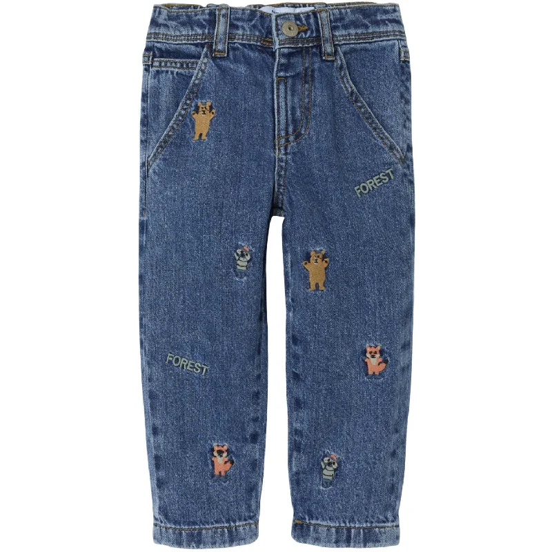 Women's pants for yoga studio Cargo women jeans with multiple pockets for added functionality Name It Dark Blue Denim Embroidery Silas Tapered Embellished Jeans Women's pants for yoga studio Cargo women jeans with multiple pockets for added functionality Name It Dark Blue Denim Embroidery Silas Tapered Embellished Jeans