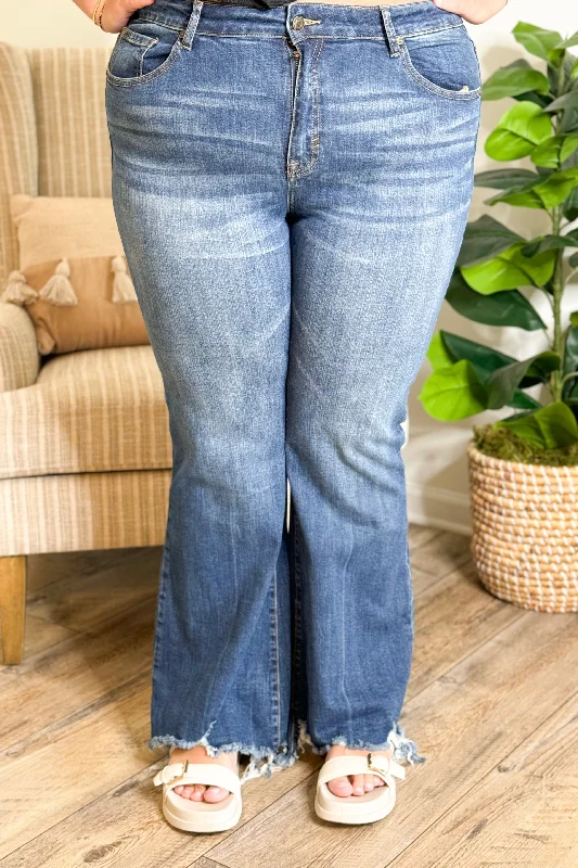 Women's pants for office meetings High - waisted women jeans for a flattering silhouette Medium Dark Boot Cut Jeans Women's pants for office meetings High - waisted women jeans for a flattering silhouette Medium Dark Boot Cut Jeans