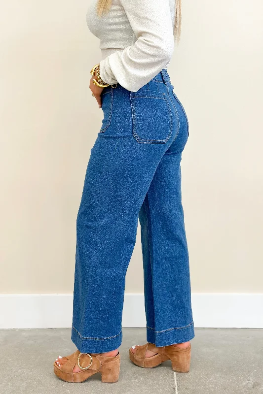 Women's luxury leather pants Stretch women jeans for enhanced mobility and comfort Denim Straight Leg Pocket Pants
