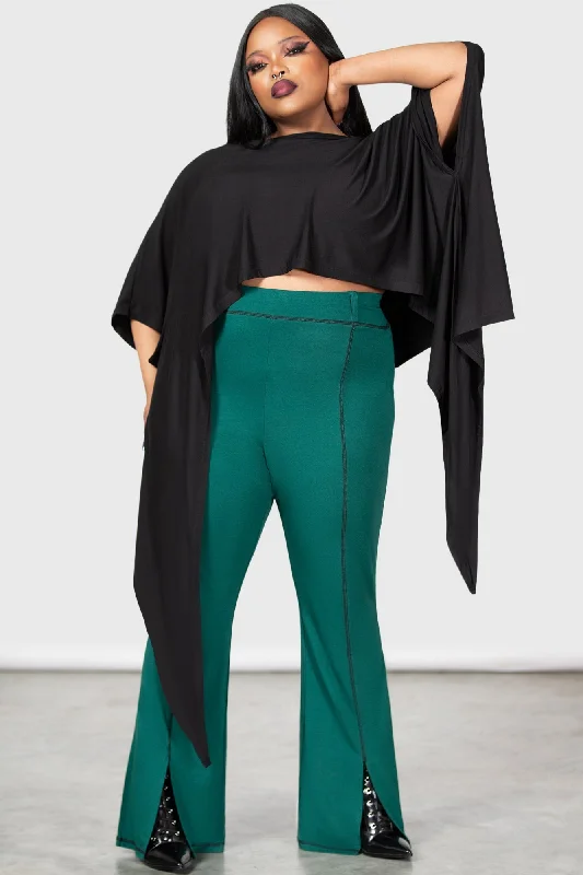 Women's denim shorts - style pants Light - wash women jeans for a fresh and summery appearance Santaleles Bootcut Trousers [PLUS]