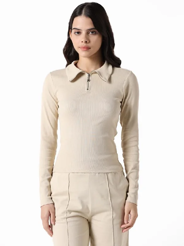 Women's pants for business trips Bootcut women jeans to complement various shoe styles Studiofit Beige Cotton Blend Slim Fit T-Shirt Women's pants for business trips Bootcut women jeans to complement various shoe styles Studiofit Beige Cotton Blend Slim Fit T-Shirt