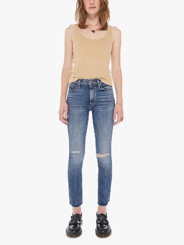 Women's checked casual pants Skinny women jeans with a form - fitting design The Mid Rise Dazzler Ankle Fray Women's checked casual pants Skinny women jeans with a form - fitting design The Mid Rise Dazzler Ankle Fray