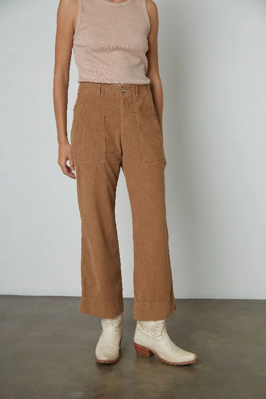 Women's button - fly jeans pants Wide - leg women jeans for a modern and relaxed vibe Vera Corduroy Wide Leg Pant Women's button - fly jeans pants Wide - leg women jeans for a modern and relaxed vibe Vera Corduroy Wide Leg Pant