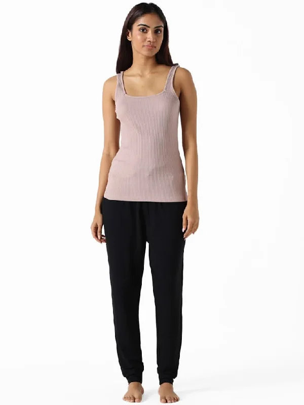 Women's pants for music festivals Ripped women jeans for a rebellious and fashion - forward style Wunderlove Nude Cotton Blend Ribbed Camisole Women's pants for music festivals Ripped women jeans for a rebellious and fashion - forward style Wunderlove Nude Cotton Blend Ribbed Camisole