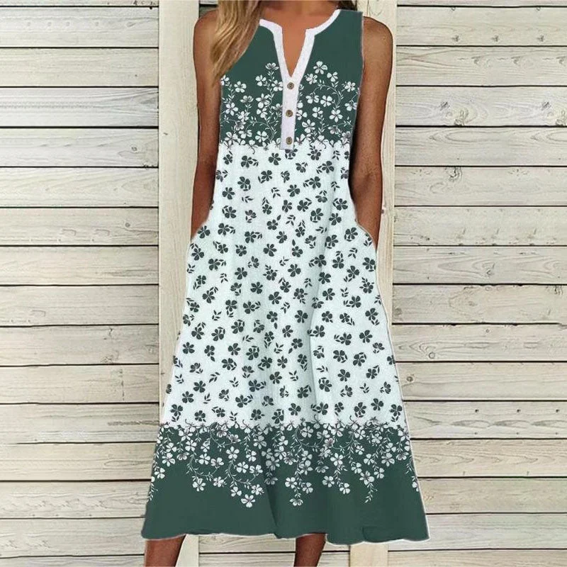 Printed mini dresses for a casual day outCasual Floral Sleeveless Dress