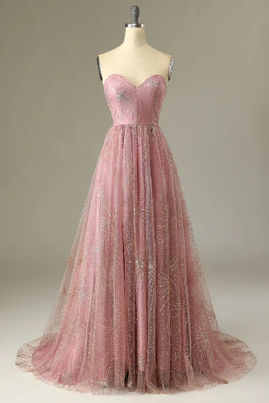 Cocktail dresses with cold - shoulder designs in a lightweight fabricA Line Sweetheart Blush Prom Dress with Criss Cross Back Cocktail dresses with cold - shoulder designs in a lightweight fabricA Line Sweetheart Blush Prom Dress with Criss Cross Back