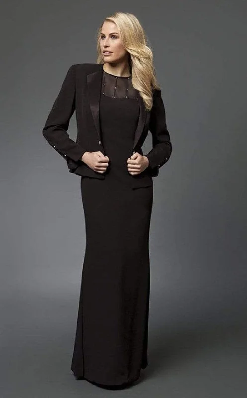 Strapless wedding guest dresses with rhinestone - studded bodicesAlexander by Daymor - 702105 Classy Sheer Beaded Sheath Gown With Jacket Strapless wedding guest dresses with rhinestone - studded bodicesAlexander by Daymor - 702105 Classy Sheer Beaded Sheath Gown With Jacket