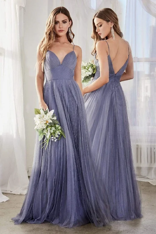 Geometric - printed wedding guest dresses for a modern weddingCinderella Divine - CD184 Sleeveless Pleated Tulle A-Line Gown Geometric - printed wedding guest dresses for a modern weddingCinderella Divine - CD184 Sleeveless Pleated Tulle A-Line Gown