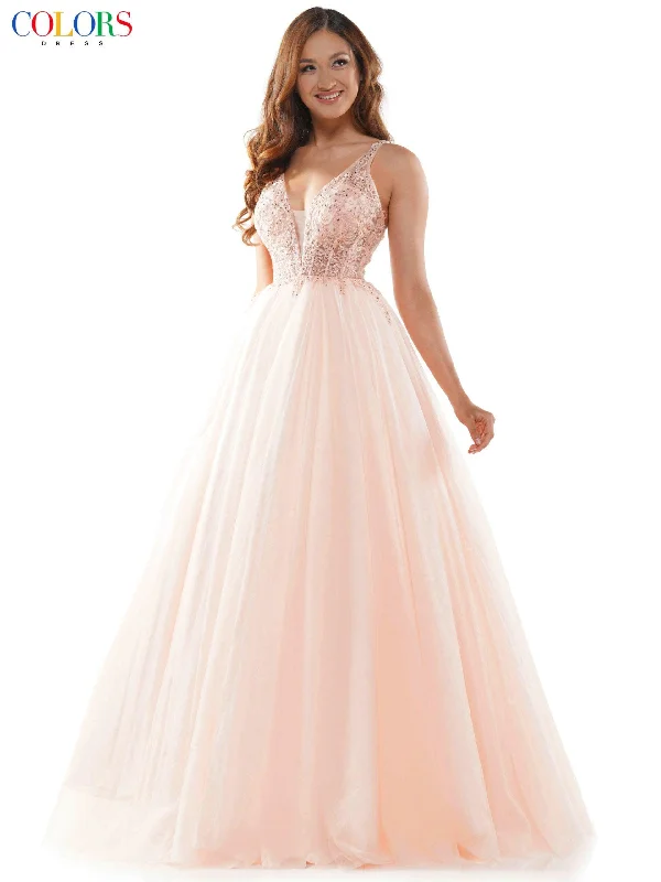 Wedding guest dresses with tiered skirts for a feminine lookColors 2619 Colors Long Sleeveless Formal Prom Dress Wedding guest dresses with tiered skirts for a feminine lookColors 2619 Colors Long Sleeveless Formal Prom Dress