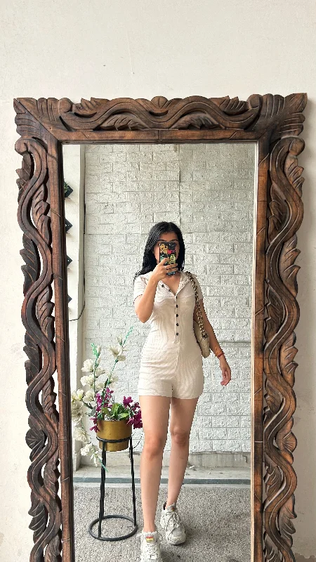 Bodycon dress with a transparent panel​Cute playsuit S-M