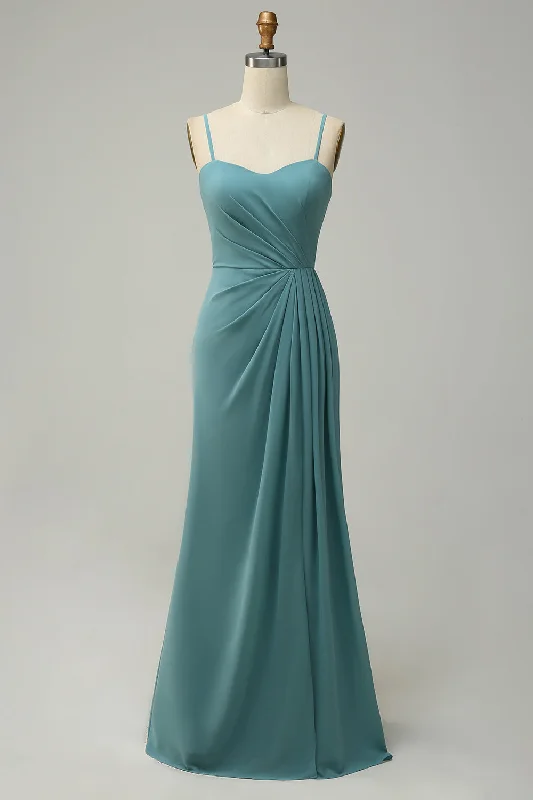 Sheer wedding guest dresses with lace inserts and long sleevesGreen Draped Long Chiffon Bridesmaid Dress Sheer wedding guest dresses with lace inserts and long sleevesGreen Draped Long Chiffon Bridesmaid Dress