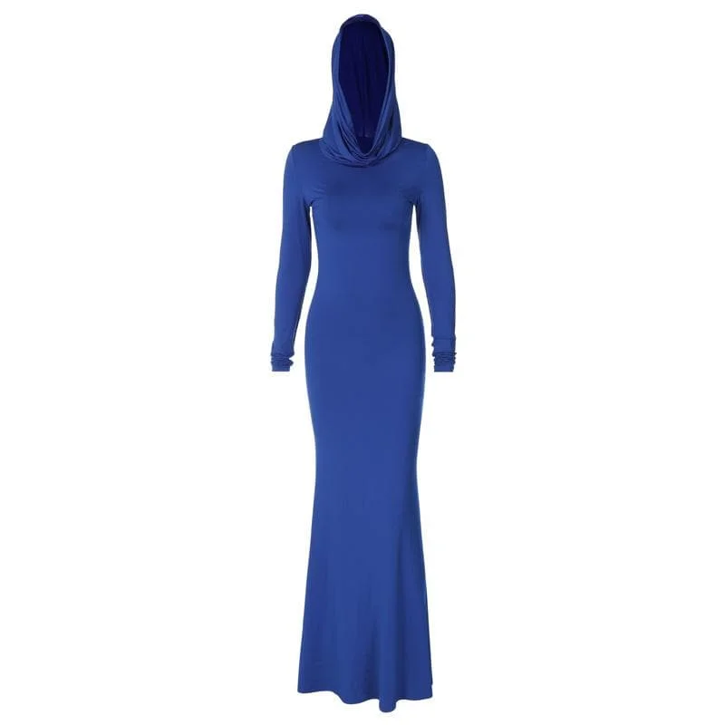 Mini cocktail dresses with a ruffled hem and a solid colorBerryBetty - Hoodie long sleeve ruched solid maxi dress Mini cocktail dresses with a ruffled hem and a solid colorBerryBetty - Hoodie long sleeve ruched solid maxi dress
