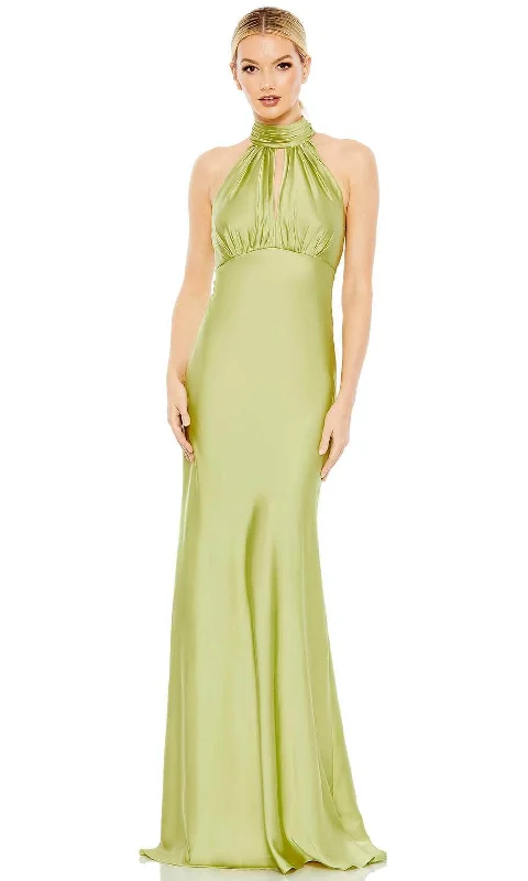 Wedding guest dresses with ruched bodices and spaghetti strapsIeena Duggal 49520 - High Halter Evening Gown Wedding guest dresses with ruched bodices and spaghetti strapsIeena Duggal 49520 - High Halter Evening Gown