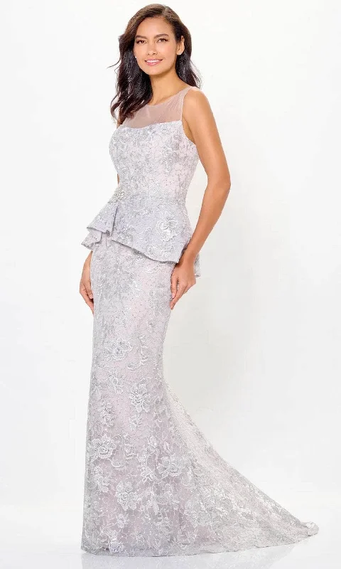 Polka - dot - printed wedding guest dresses with short sleevesIvonne D ID6206 - Lace Peplum Evening Gown Polka - dot - printed wedding guest dresses with short sleevesIvonne D ID6206 - Lace Peplum Evening Gown