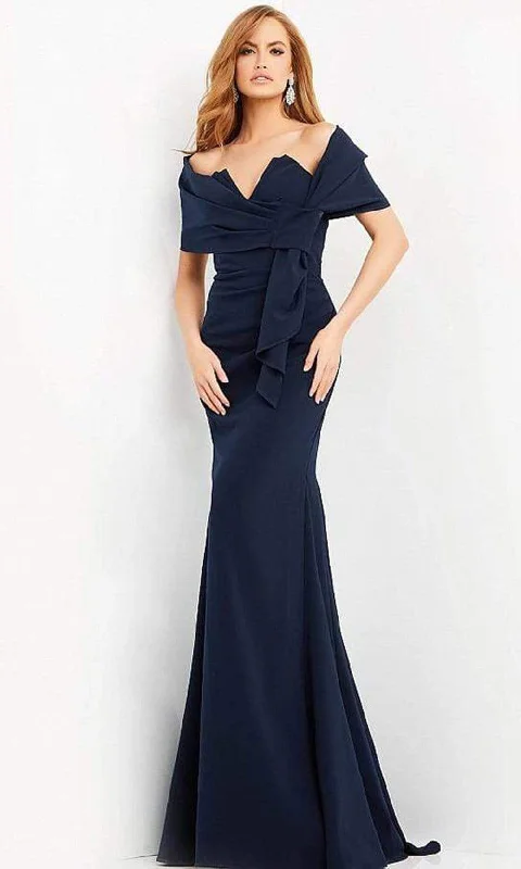 Wedding guest dresses with belted waists and knee - length skirtsJovani - 06403 Sweetheart Ruched Sheath Dress with Shawl Wedding guest dresses with belted waists and knee - length skirtsJovani - 06403 Sweetheart Ruched Sheath Dress with Shawl