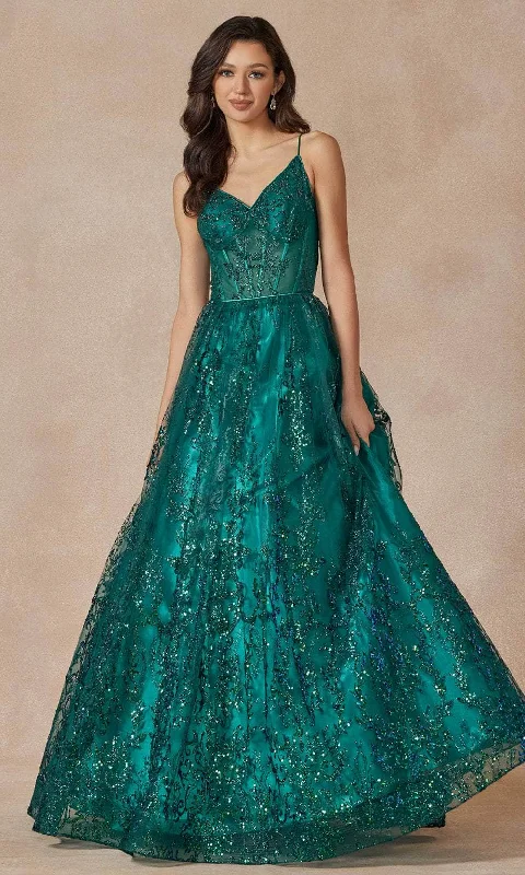 Midi wedding guest dresses in navy blue for a formal affairJuliet Dresses 2414 - Sleeveless Glitter Embellished Ballgown Midi wedding guest dresses in navy blue for a formal affairJuliet Dresses 2414 - Sleeveless Glitter Embellished Ballgown
