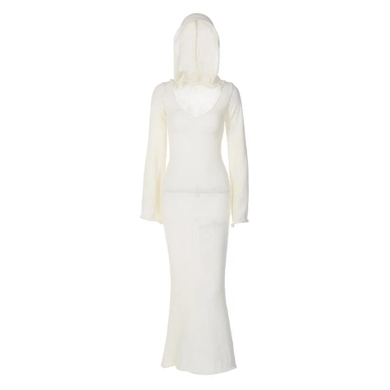 Mini cocktail dresses with a glittery finish for a party - ready styleBerryBetty - Knitted solid hoodie u neck long sleeve maxi dress Mini cocktail dresses with a glittery finish for a party - ready styleBerryBetty - Knitted solid hoodie u neck long sleeve maxi dress
