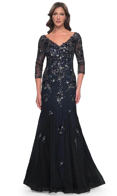 Wedding guest dresses with tassel - adorned belts and A - line skirtsLa Femme 30860 - Lace Applique Mermaid Prom Gown Wedding guest dresses with tassel - adorned belts and A - line skirtsLa Femme 30860 - Lace Applique Mermaid Prom Gown