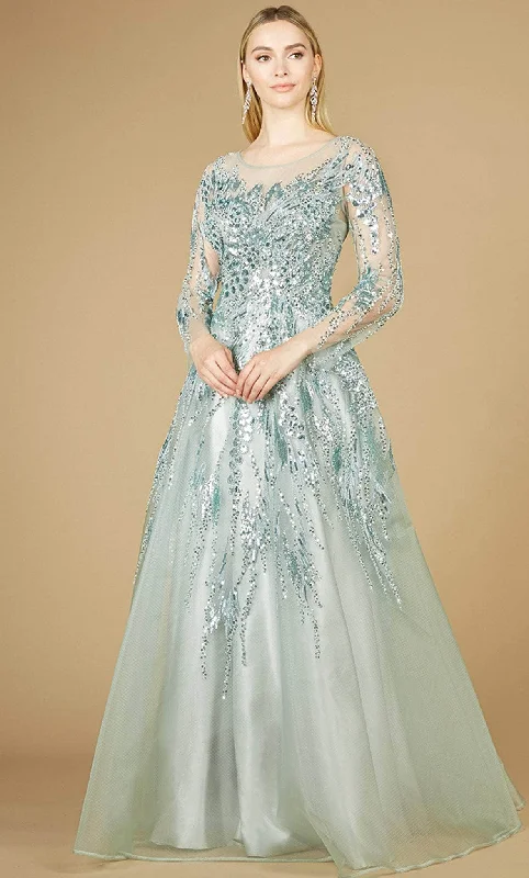 Wedding guest dresses with button - down fronts and A - line silhouettesLara Dresses 29208 - Embellished A-Line Evening Dress Wedding guest dresses with button - down fronts and A - line silhouettesLara Dresses 29208 - Embellished A-Line Evening Dress