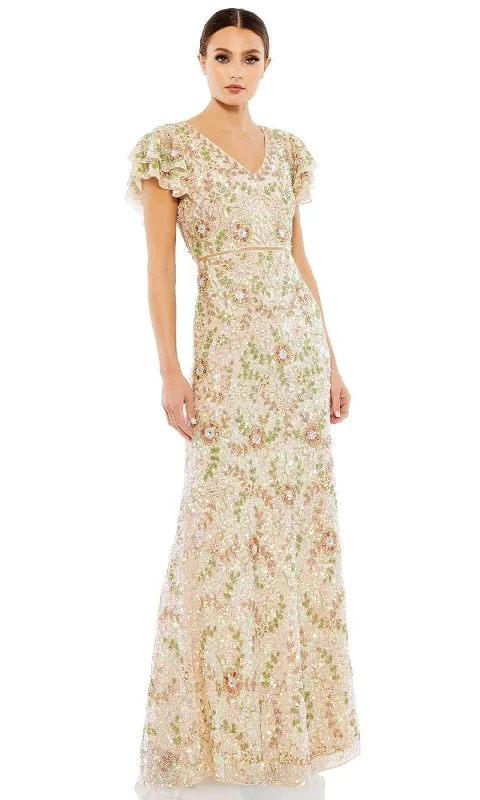 Wedding guest dresses with high - low hems and floral appliquesMac Duggal 10772 - Ruffled Cap Sleeve Mother of the Bride Dress Wedding guest dresses with high - low hems and floral appliquesMac Duggal 10772 - Ruffled Cap Sleeve Mother of the Bride Dress