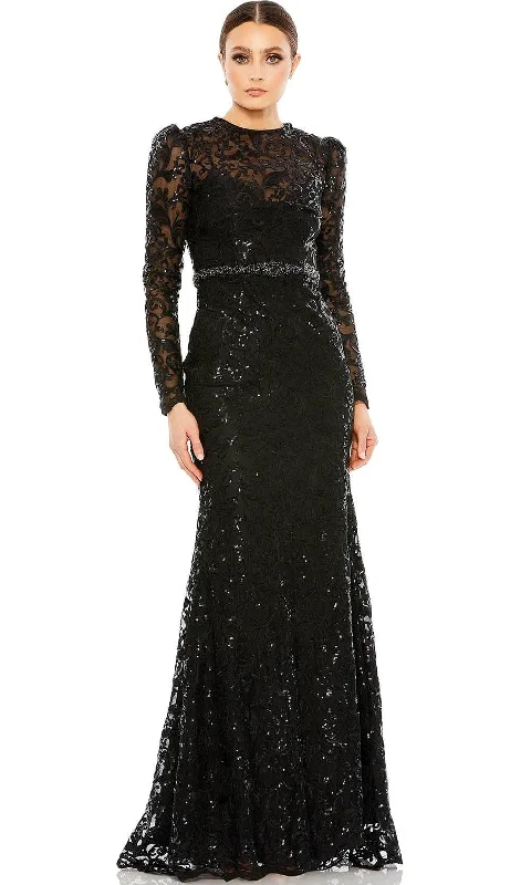 Tea - length wedding guest dresses with polka dot patternsMac Duggal 68011 - Sequin Sheath Mother of the Bride Dress Tea - length wedding guest dresses with polka dot patternsMac Duggal 68011 - Sequin Sheath Mother of the Bride Dress