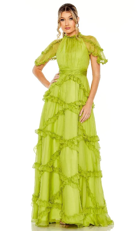 One - shoulder wedding guest dresses with beaded detailsMac Duggal 68222 - Short Flutter Sleeve Pleated Bodice Prom Gown One - shoulder wedding guest dresses with beaded detailsMac Duggal 68222 - Short Flutter Sleeve Pleated Bodice Prom Gown