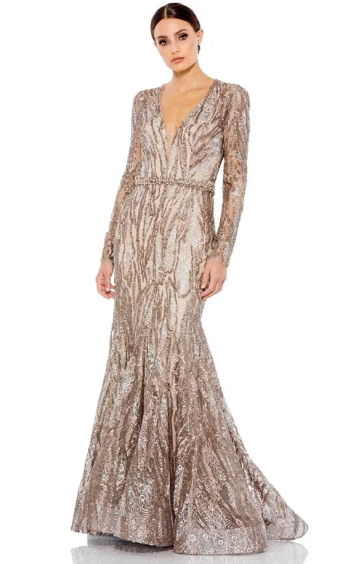 Metallic wedding guest dresses for a glamorous weddingMac Duggal 79358 - Plunging Neckline Mother of the Groom Gown Metallic wedding guest dresses for a glamorous weddingMac Duggal 79358 - Plunging Neckline Mother of the Groom Gown