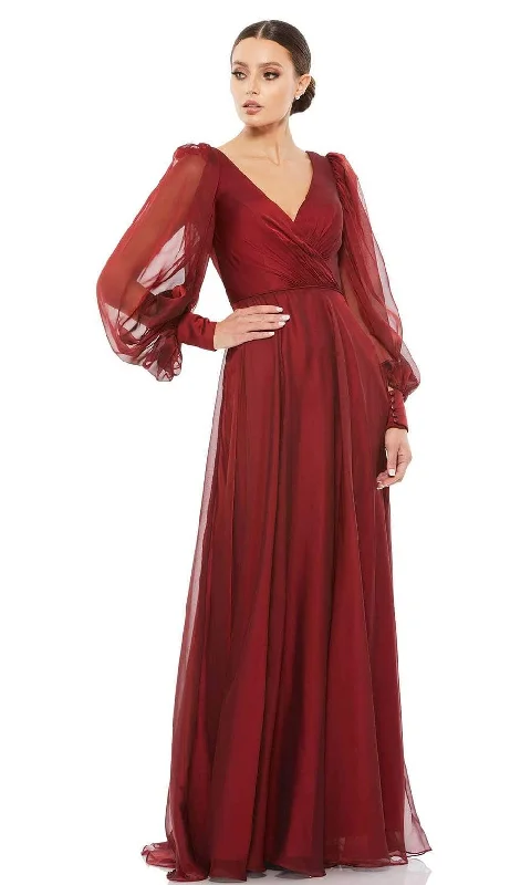 Sheath - style wedding guest dresses with lace overlaysMac Duggal Evening - 67873D Long Sleeve Modest A-Line Dress Sheath - style wedding guest dresses with lace overlaysMac Duggal Evening - 67873D Long Sleeve Modest A-Line Dress