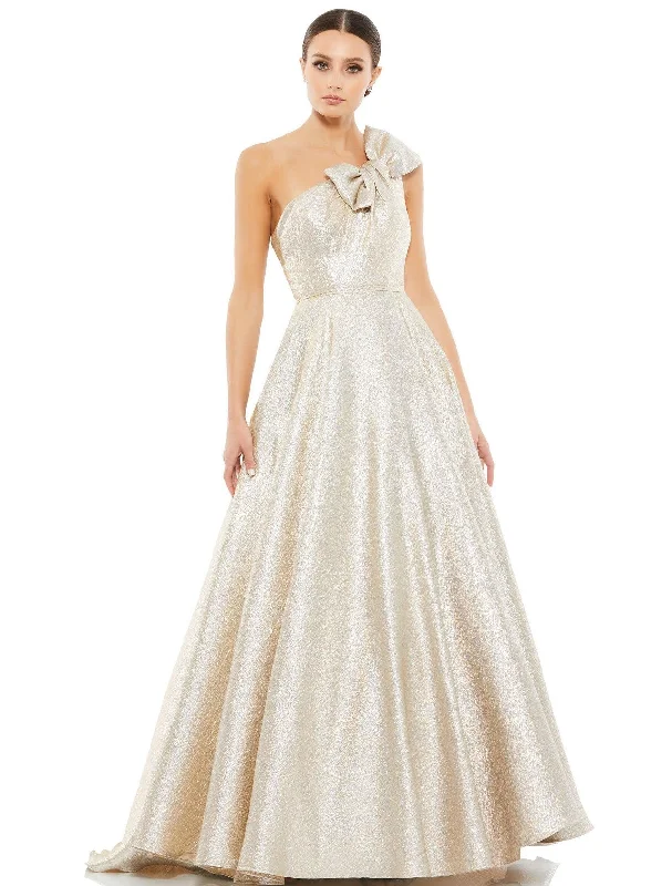 Wedding guest dresses with ruched bodices and spaghetti strapsMac Duggal 67890 Prom Long One Shoulder Ball Gown Wedding guest dresses with ruched bodices and spaghetti strapsMac Duggal 67890 Prom Long One Shoulder Ball Gown