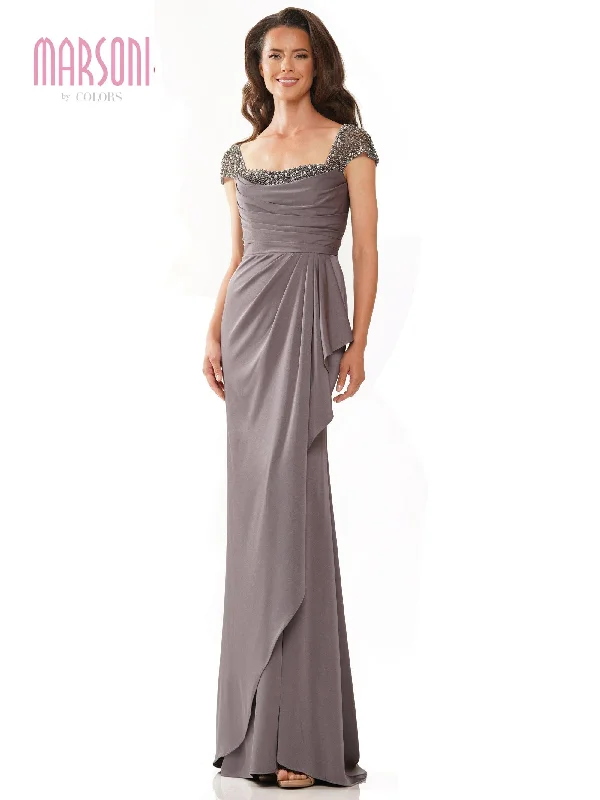 Asymmetric - hem wedding guest dresses in metallic huesMarsoni Long Formal Mother of the Bride Gown 1182 Asymmetric - hem wedding guest dresses in metallic huesMarsoni Long Formal Mother of the Bride Gown 1182