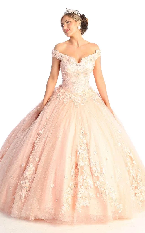 Wedding guest dresses with abstract prints and long trainsMay Queen LK160 - 3D Floral Appliques Sweetheart Ball gown