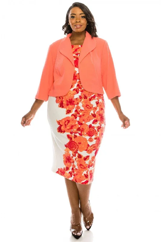 Cocktail dresses with a pom - pom trim and a short - sleeved styleMaya Brooke Short Floral Print 2 Piece Cocktail Dress Cocktail dresses with a pom - pom trim and a short - sleeved styleMaya Brooke Short Floral Print 2 Piece Cocktail Dress