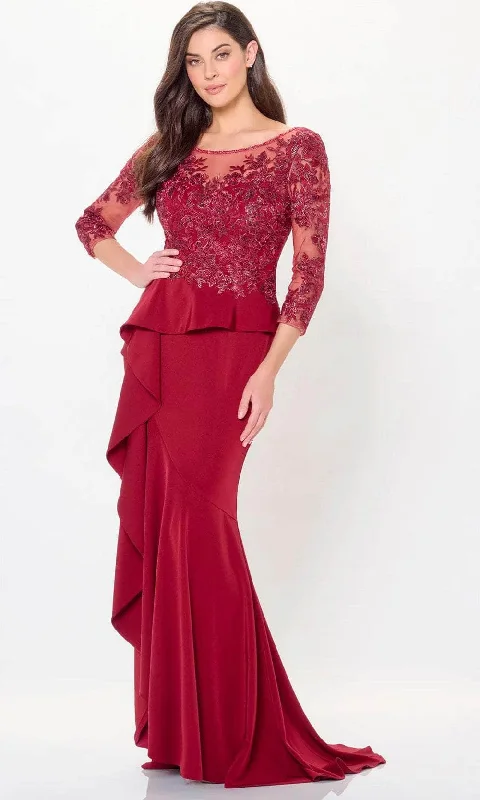 Halter - neck wedding guest dresses with beaded strapsMontage by Mon Cheri M914 - Embroidered Floral Evening Dress Halter - neck wedding guest dresses with beaded strapsMontage by Mon Cheri M914 - Embroidered Floral Evening Dress