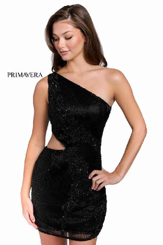 Bodycon dress made of satin for a luxurious feelPrimavera Couture Prom One Shoulder Short Dress 3840 Bodycon dress made of satin for a luxurious feelPrimavera Couture Prom One Shoulder Short Dress 3840