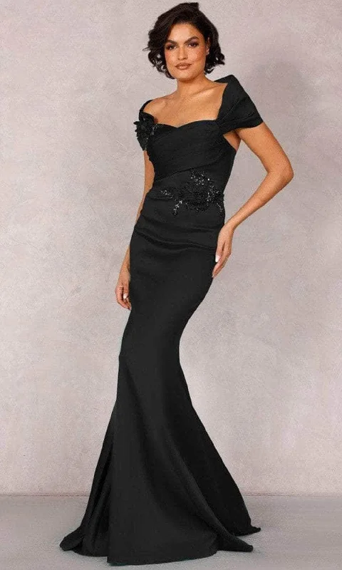 Wedding guest dresses with gathered skirts and V - necklinesTerani Couture 2021M2969 - Shawl Draped Mermaid Evening Dress Wedding guest dresses with gathered skirts and V - necklinesTerani Couture 2021M2969 - Shawl Draped Mermaid Evening Dress