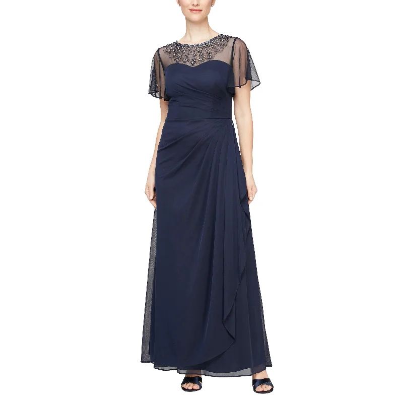 Party dresses with a lace overlay for a feminine touchAlex Evenings 8132995 Long Formal A Line Dress Party dresses with a lace overlay for a feminine touchAlex Evenings 8132995 Long Formal A Line Dress