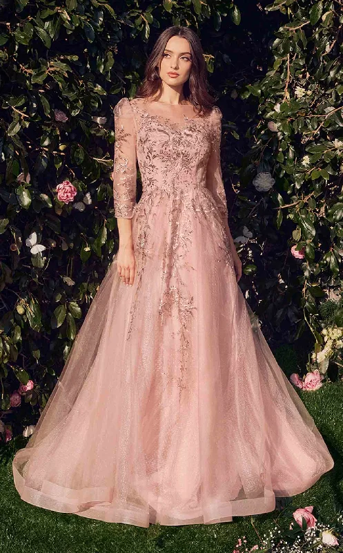 Prom dresses with lace - trimmed sleeves and empire - style waists for a flattering and vintage - inspired formal affairAndrea and Leo A1352 Dress Prom dresses with lace - trimmed sleeves and empire - style waists for a flattering and vintage - inspired formal affairAndrea and Leo A1352 Dress