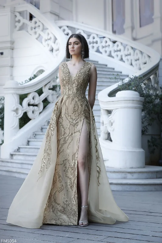 Ball - gown style formal dresses with sequined bodices for promAzzure Couture FM5054 Ball - gown style formal dresses with sequined bodices for promAzzure Couture FM5054
