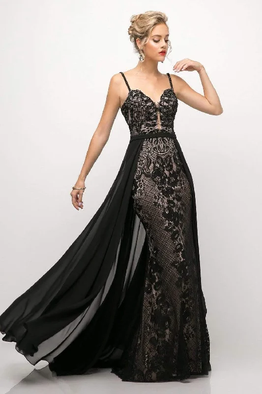 Formal dresses with tiered lace skirts and off - the - shoulder necklines for a feminine and elegant formal appearanceCinderella Divine - UT254 Lace Deep Sweetheart Dress With Overskirt Formal dresses with tiered lace skirts and off - the - shoulder necklines for a feminine and elegant formal appearanceCinderella Divine - UT254 Lace Deep Sweetheart Dress With Overskirt